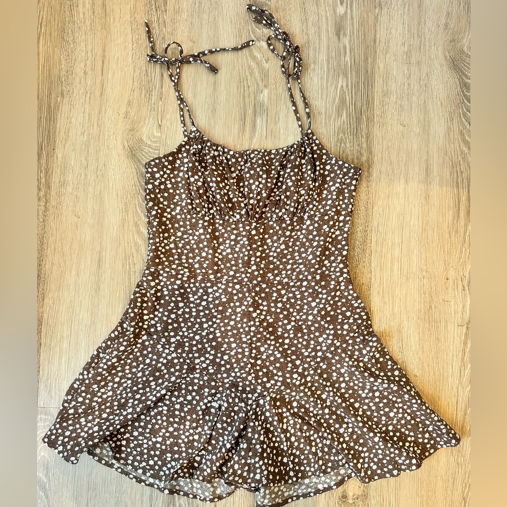 Brown Polka Dot Dress